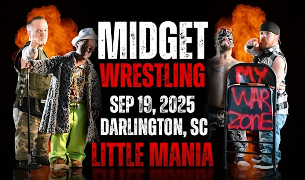 Sep 19, 2025 -  Little Mania Midget Wrestling – Darlington, SC