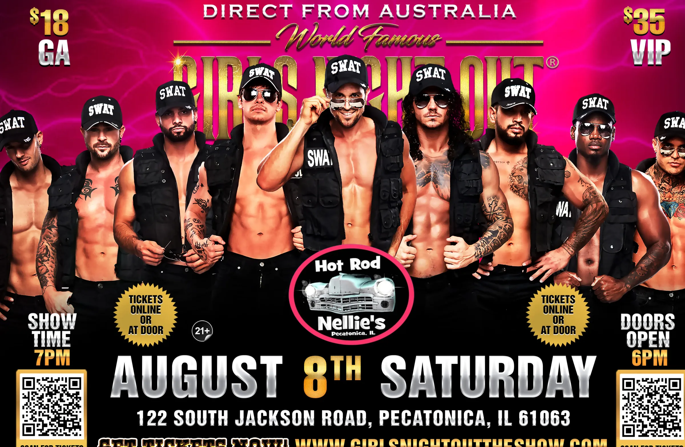 GIRLS NIGHT OUT® AUSTRALIAN TAKEOVER IN PECATONICA, IL, USA!!