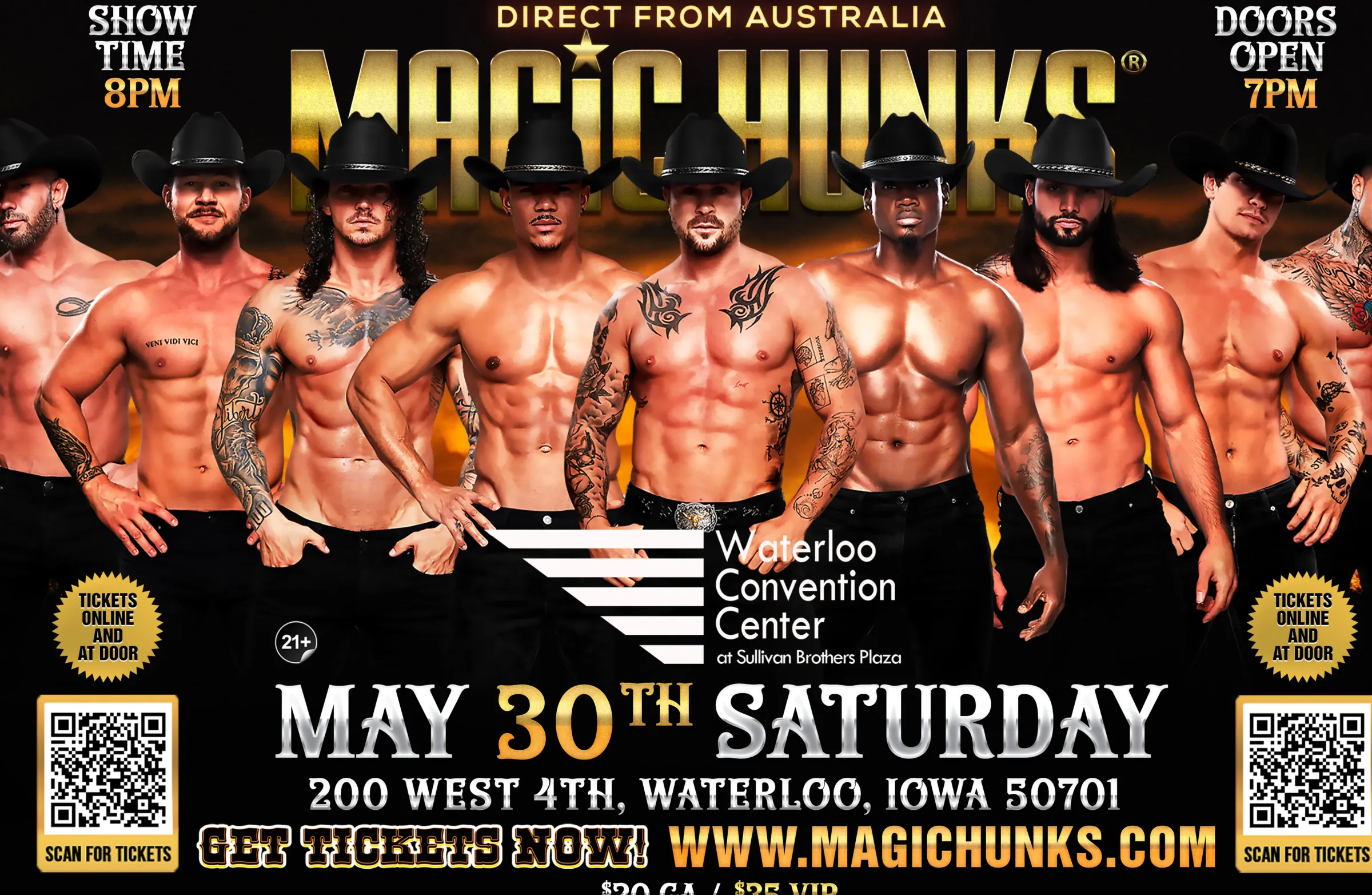 AUSTRALIA'S MAGIC HUNKS TAKES OVER WATERLOO, IA USA!!! 🔥
