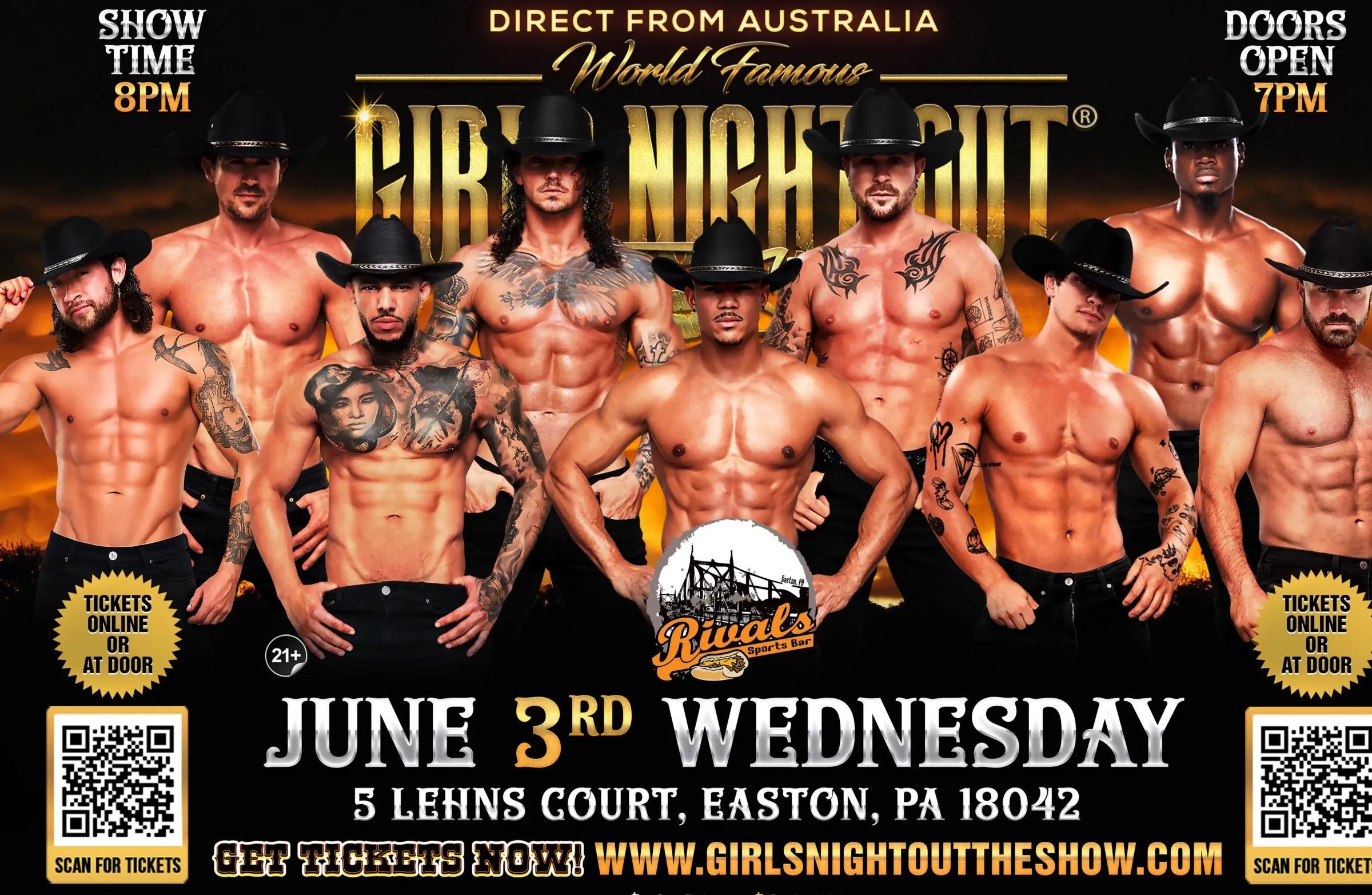 Girls Night Out the Show® AUSTRALIAN TAKEOVER IN EASTON, PA, USA!!