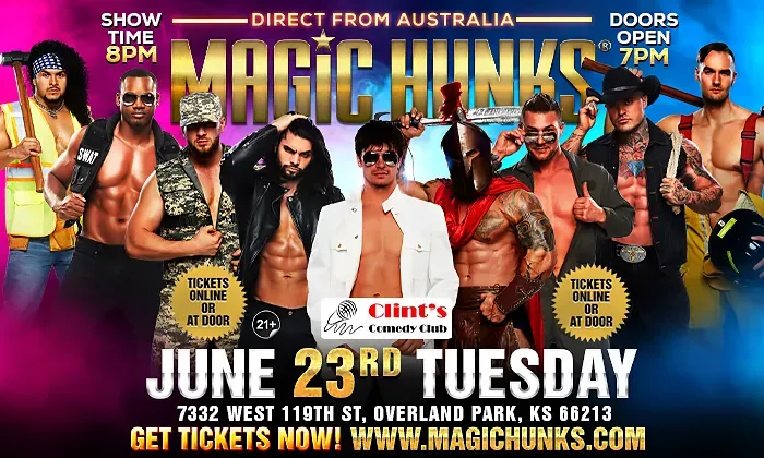 MAGIC HUNKS® AUSTRALIA TAKEOVER OVERLAND PARK,KS USA!!!