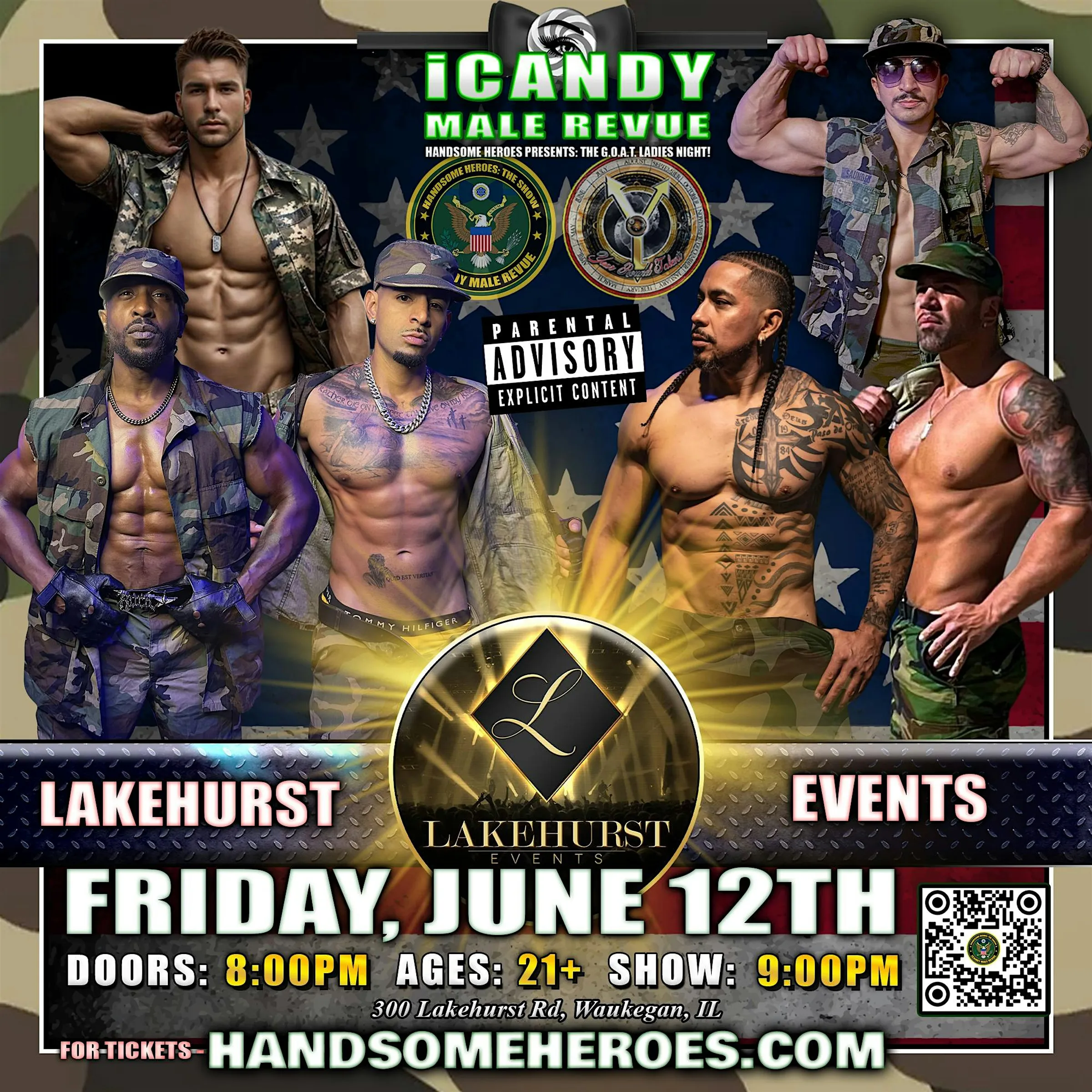 Waukegan, IL -  iCandy Male Revue @Lakehurst Events