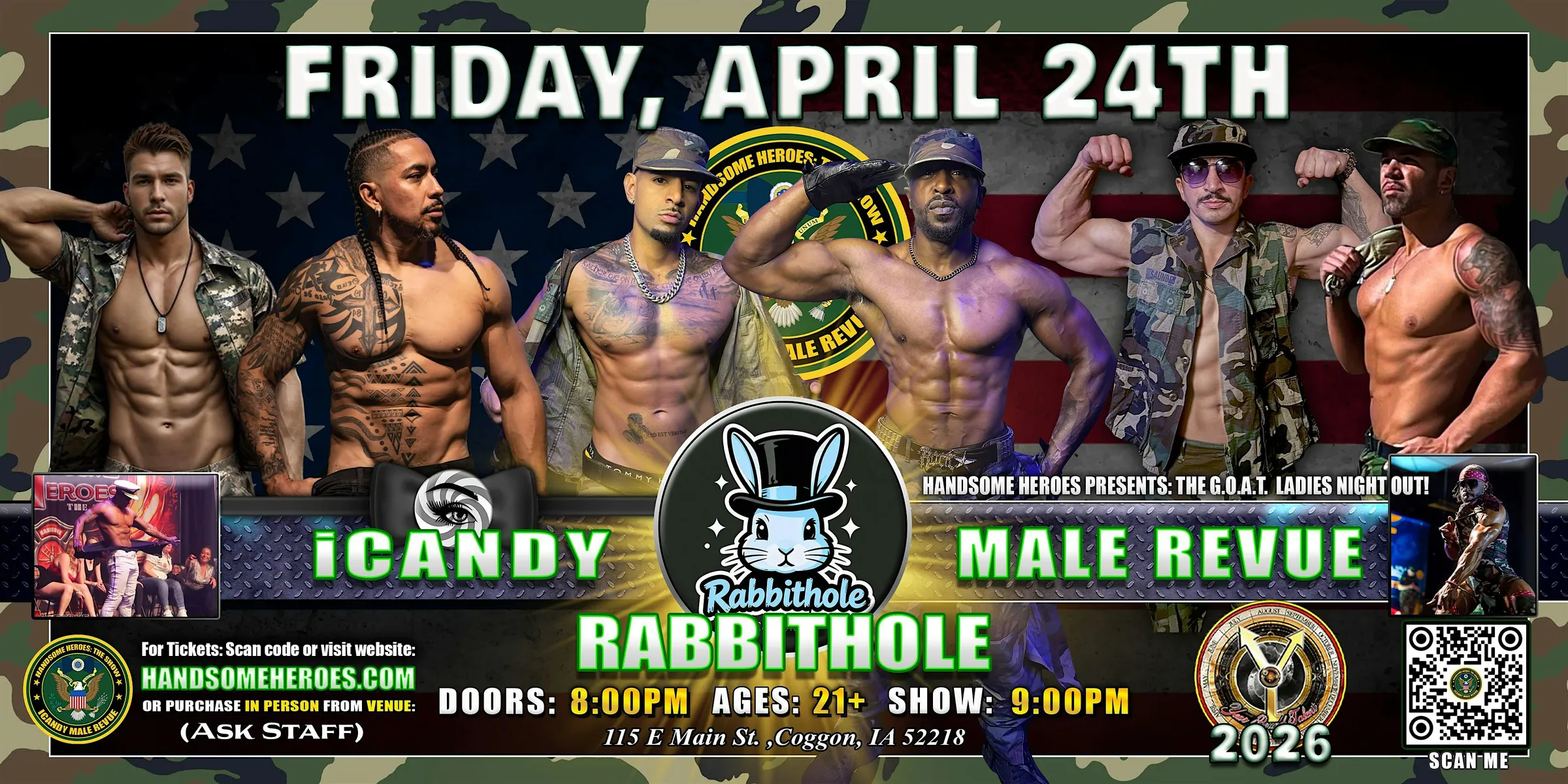 Coggon, IA -  iCandy Male Revue @ Rabbithole