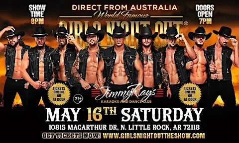MAGIC HUNKS® AUSTRALIAN TAKEOVER NORTH LITTLE ROCK, AR, USA!!