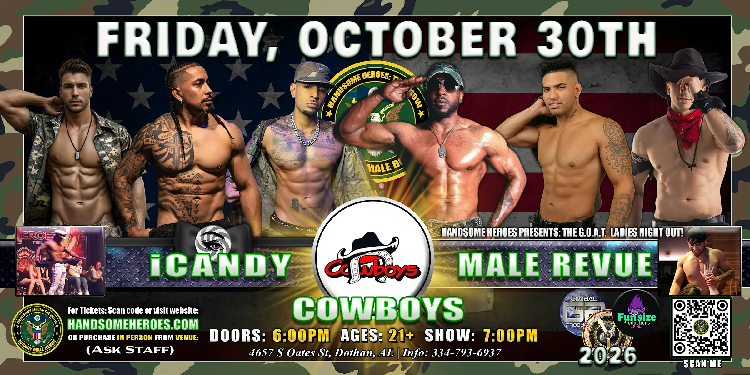 Dothan, AL - iCandy Male Revue @ Cowboys