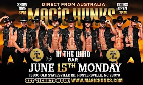 MAGIC HUNKS AUSTRALIA TAKEOVER HUNTERSVILLE,NC USA!!!