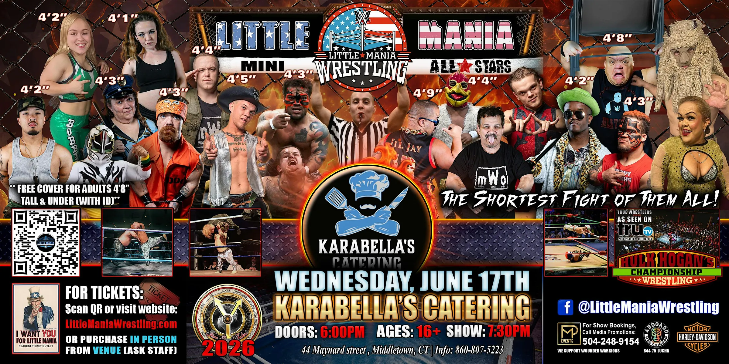 Middletown, CT - Little Mania Mini Wrestling @ Karabella's Catering