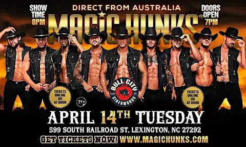 MAGIC HUNKS AUSTRALIA TAKEOVER LEXINGTON, NC USA!!!