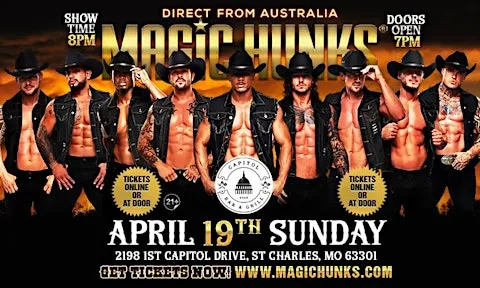 MAGIC HUNKS® AUSTRALIAN TAKEOVER IN ST CHARLES, MO, USA!!
