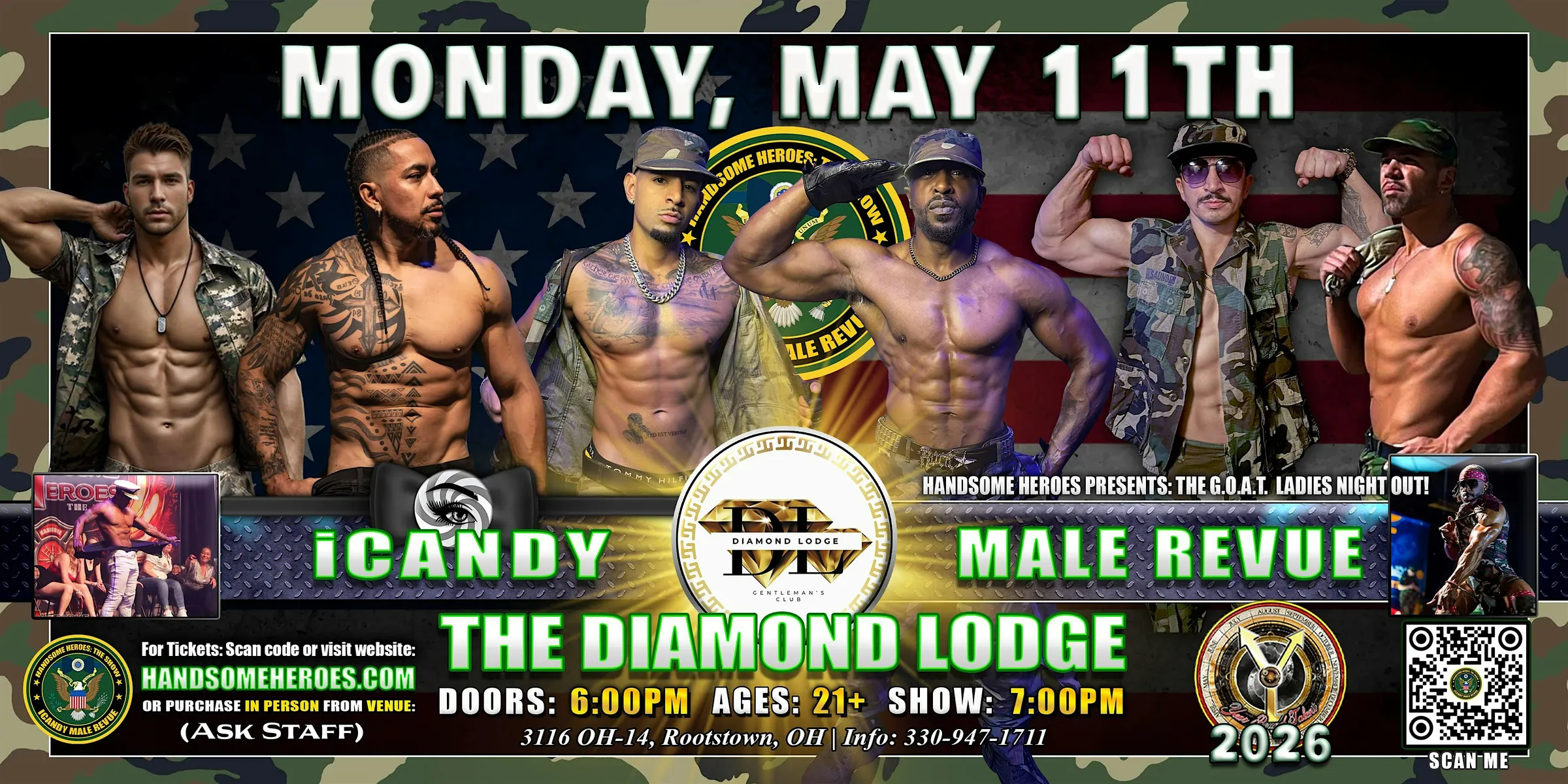 Rootstown, OH -  iCandy Male Revue @ The Diamond Lodge