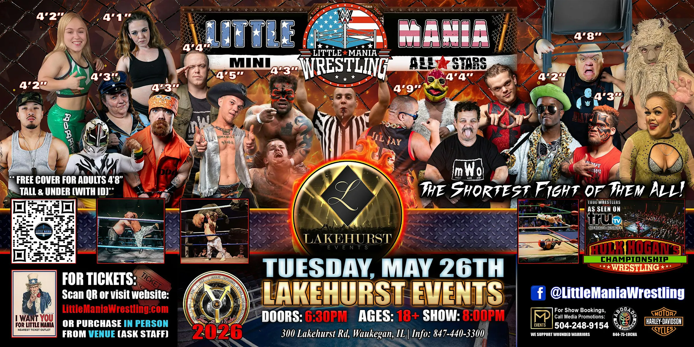 Waukegan, IL - Little Mania Mini Wrestling @ Lakehurst Events