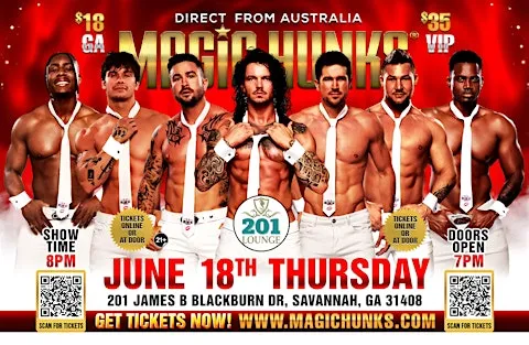 MAGIC HUNKS AUSTRALIA TAKEOVER SAVANNAH,GA USA!!!