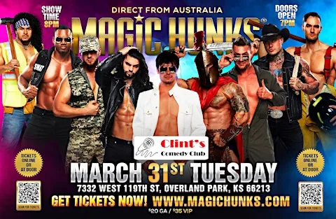 MAGIC HUNKS® AUSTRALIA TAKEOVER OVERLAND PARK, KS USA!!!