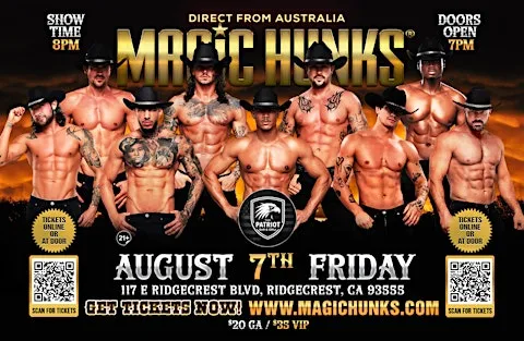 MAGIC HUNKS AUSTRALIA TAKEOVER RIDGECREST,CA USA!!!