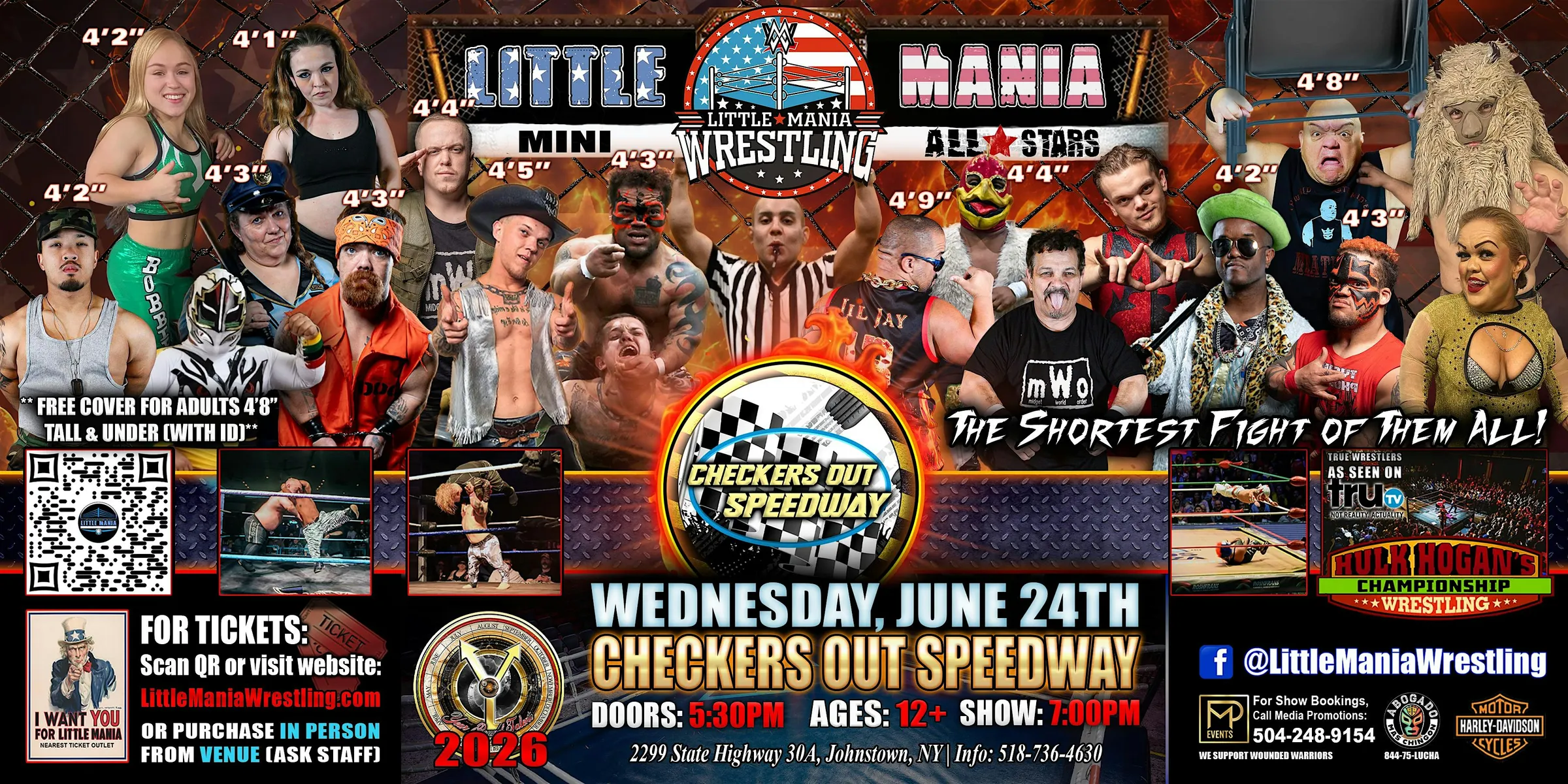 Johnstown, NY - Little Mania Mini Wrestling @ Checkers Out Speedway