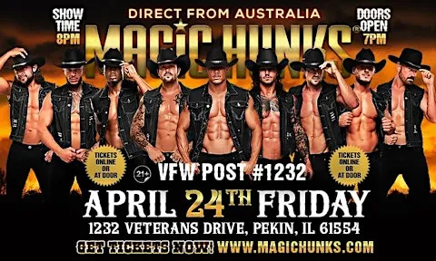 MAGIC HUNKS® AUSTRALIA TAKEOVER PEKIN, IL USA!!!