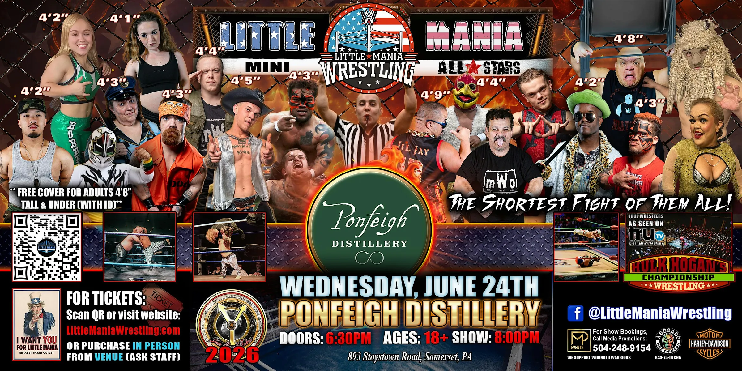 Somerset, PA - Little Mania Mini Wrestling @ Ponfeigh Distillery