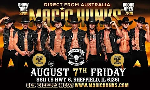 MAGIC HUNKS® AUSTRALIAN TAKEOVER IN SHEFFIELD, IL, USA!!