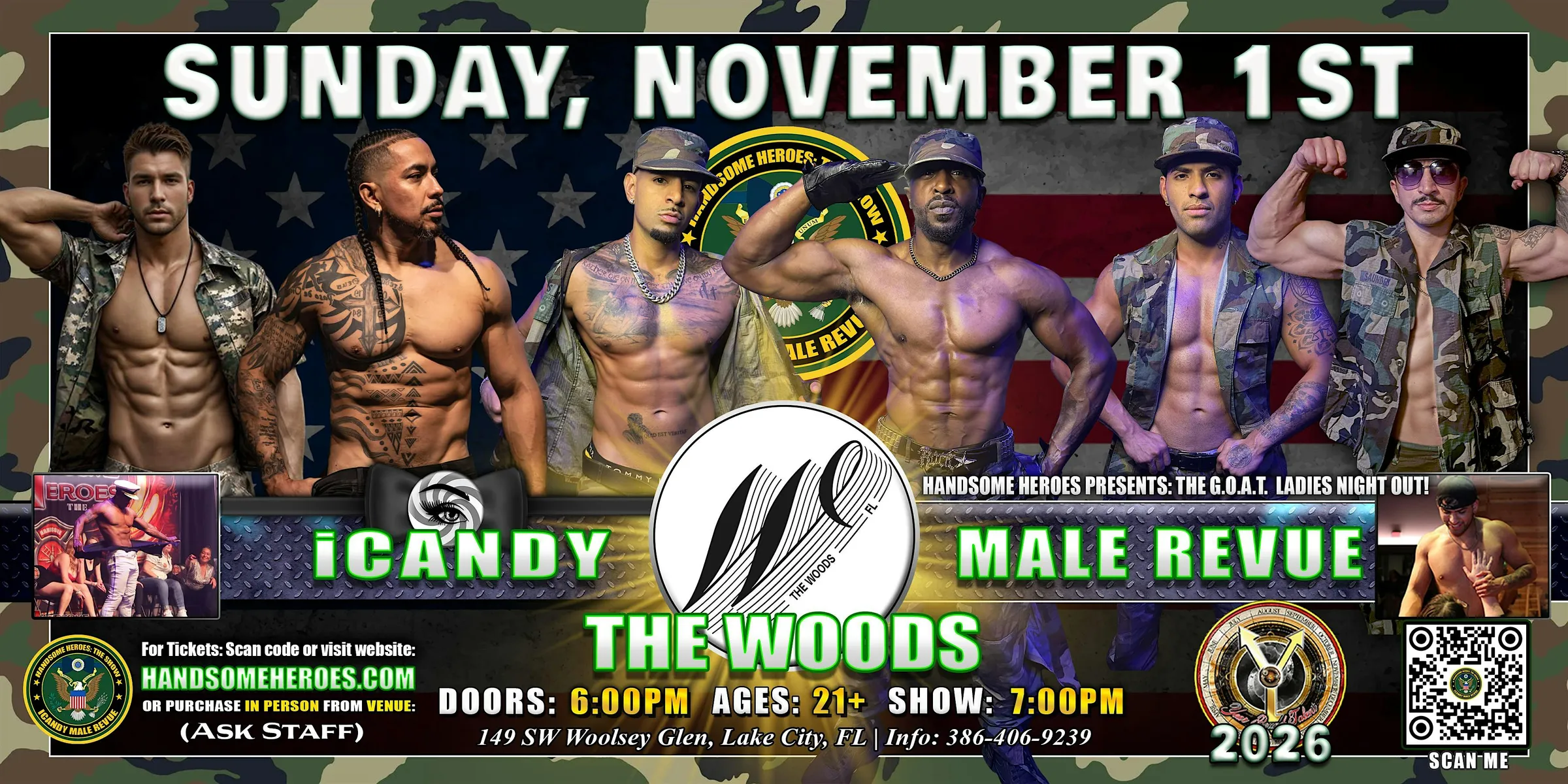 Lake City, FL - iCandy Male Revue @ The Woods