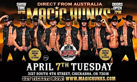 MAGIC HUNKS® AUSTRALIAN TAKEOVER IN CHICKASHA, OK, USA!!
