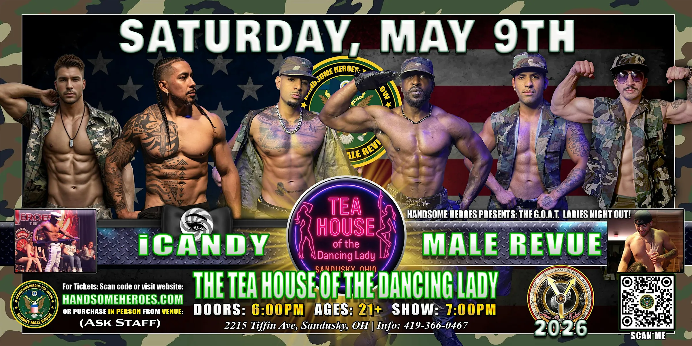 Sandusky, OH - iCandy Male Revue @ The Tea House Of The Dancing Lady