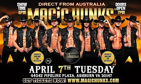 MAGIC HUNKS AUSTRALIA TAKEOVER ASHBURN, VA USA!!!