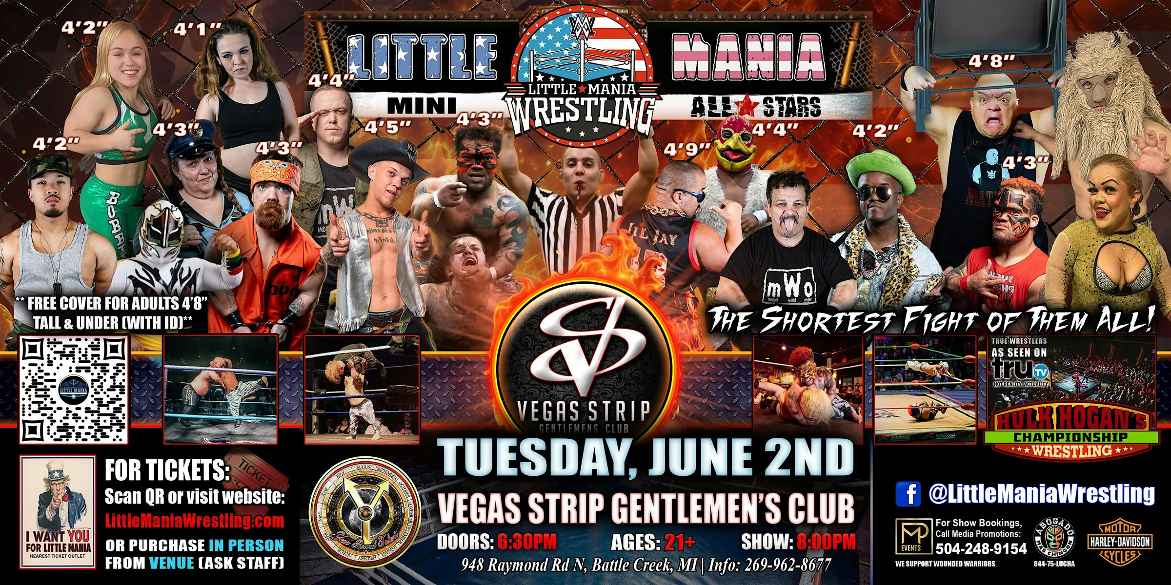 Battle Creek, MI - Little Mania Mini Wrestling @ Vegas Strip G's Club