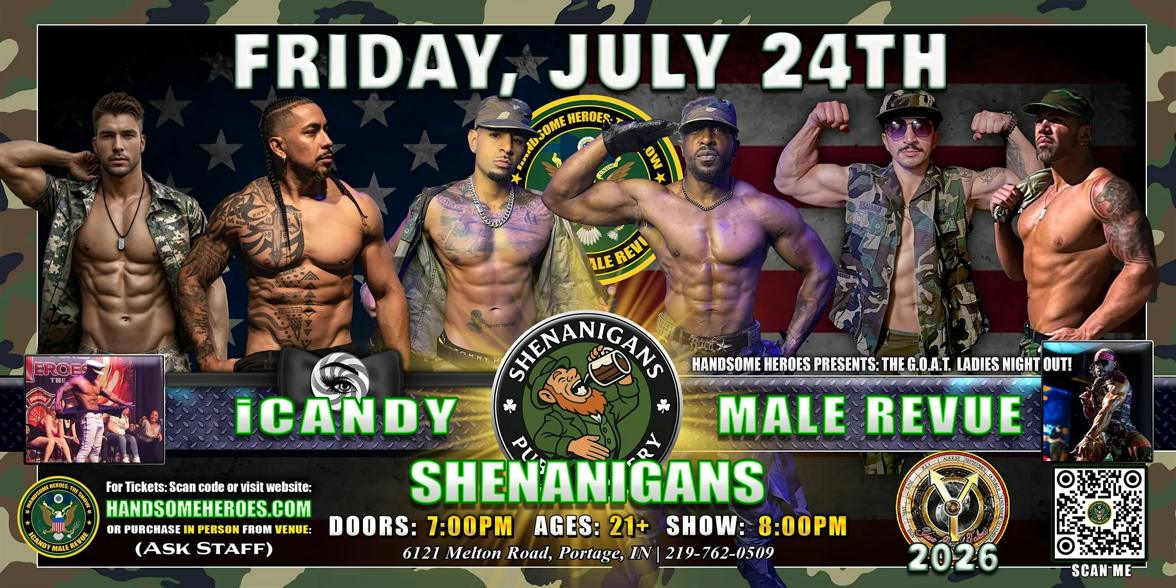 Portage, IN -  iCandy Male Revue @ Shenanigans