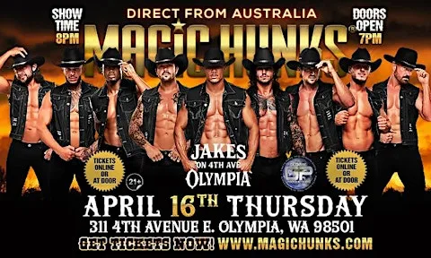 MAGIC HUNKS® AUSTRALIA TAKEOVER IN OLYMPIA, WA, USA!!
