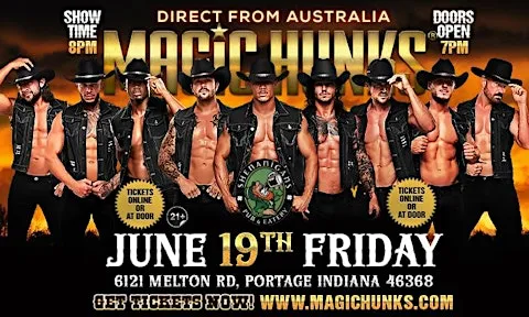 MAGIC HUNKS AUSTRALIA TAKEOVER PORTAGE,IN USA!!!