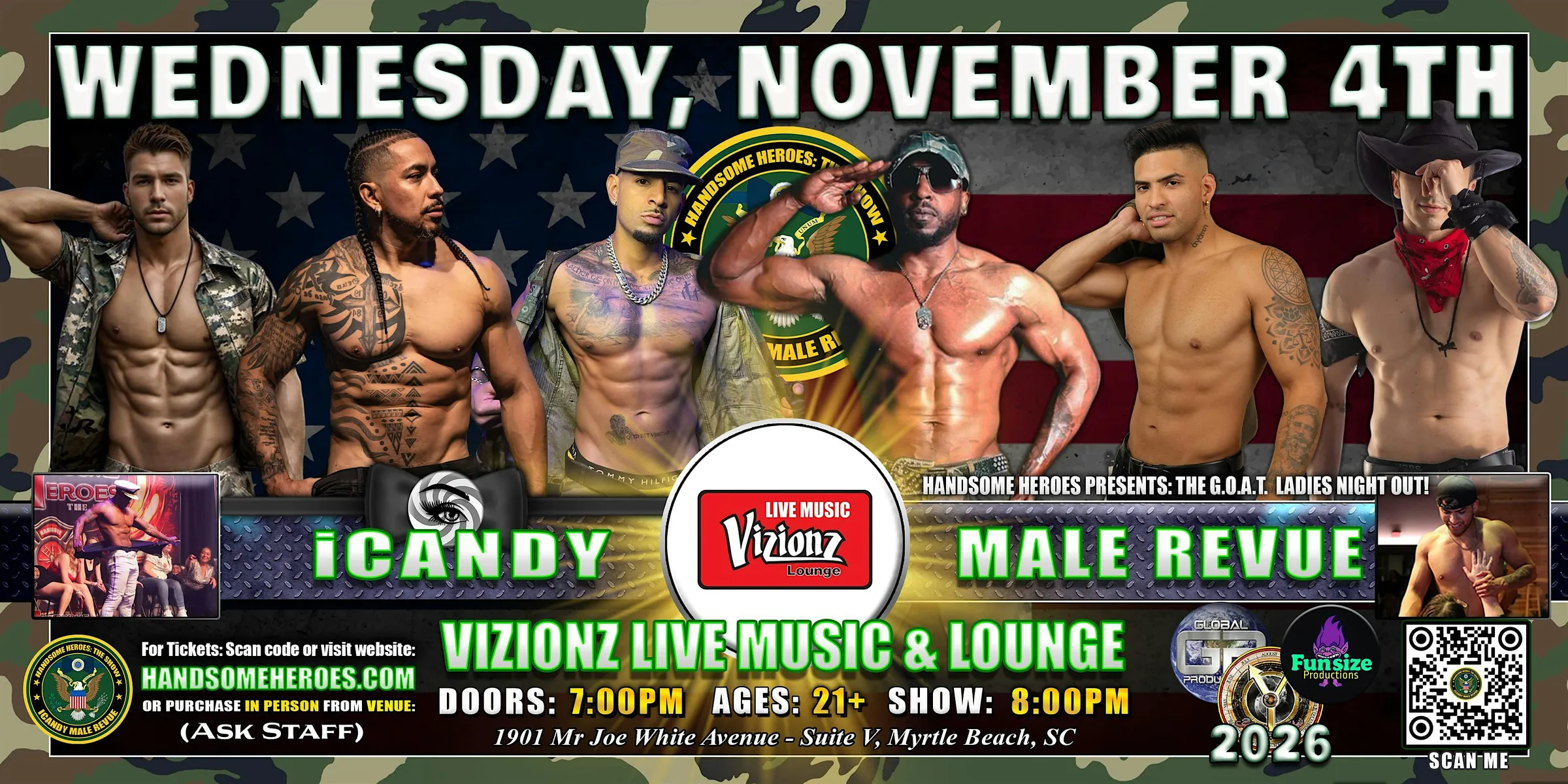 Myrtle Beach, SC - iCandy Male Revue @ Vizionz