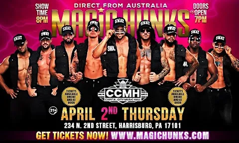 MAGIC HUNKS® AUSTRALIA TAKEOVER HARRISBURG, PA USA!!!