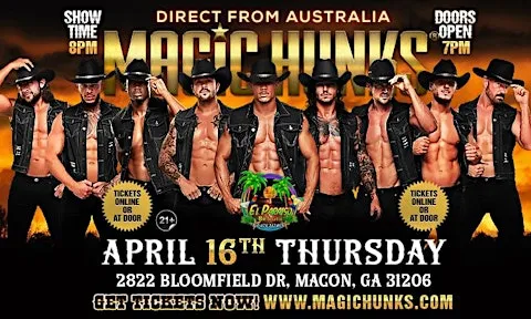 MAGIC HUNKS AUSTRALIA TAKEOVER MACON, GA USA!!!