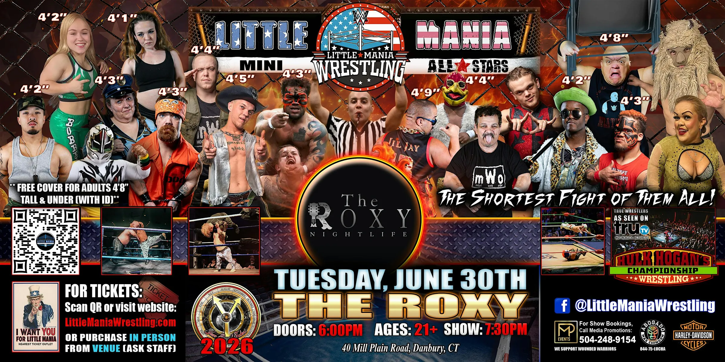 Danbury, CT - Little Mania Mini Wrestling @ The Roxy