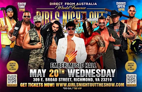 MAGIC HUNKS AUSTRALIA TAKEOVER RICHMOND,VA USA!!!