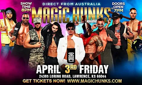 MAGIC HUNKS® AUSTRALIA TAKEOVER LAWRENCE, KS USA!!!