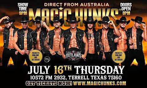 MAGIC HUNKS AUSTRALIA TAKEOVER TERRELL,TX USA!!!