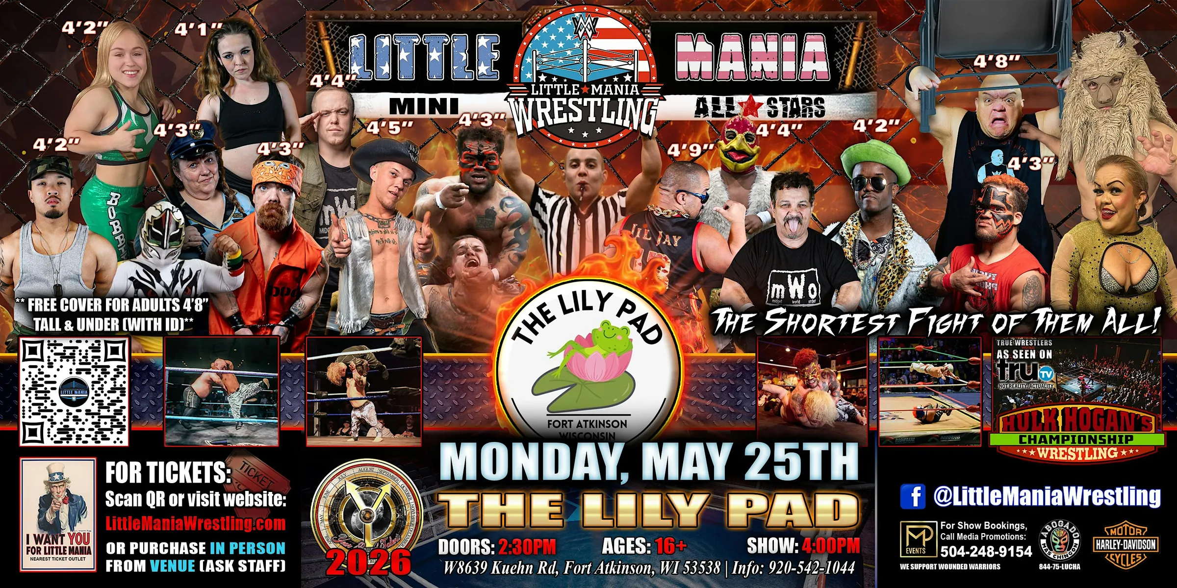 Fort Atkinson, WI - Little Mania Mini Wrestling @ The Lily Pad