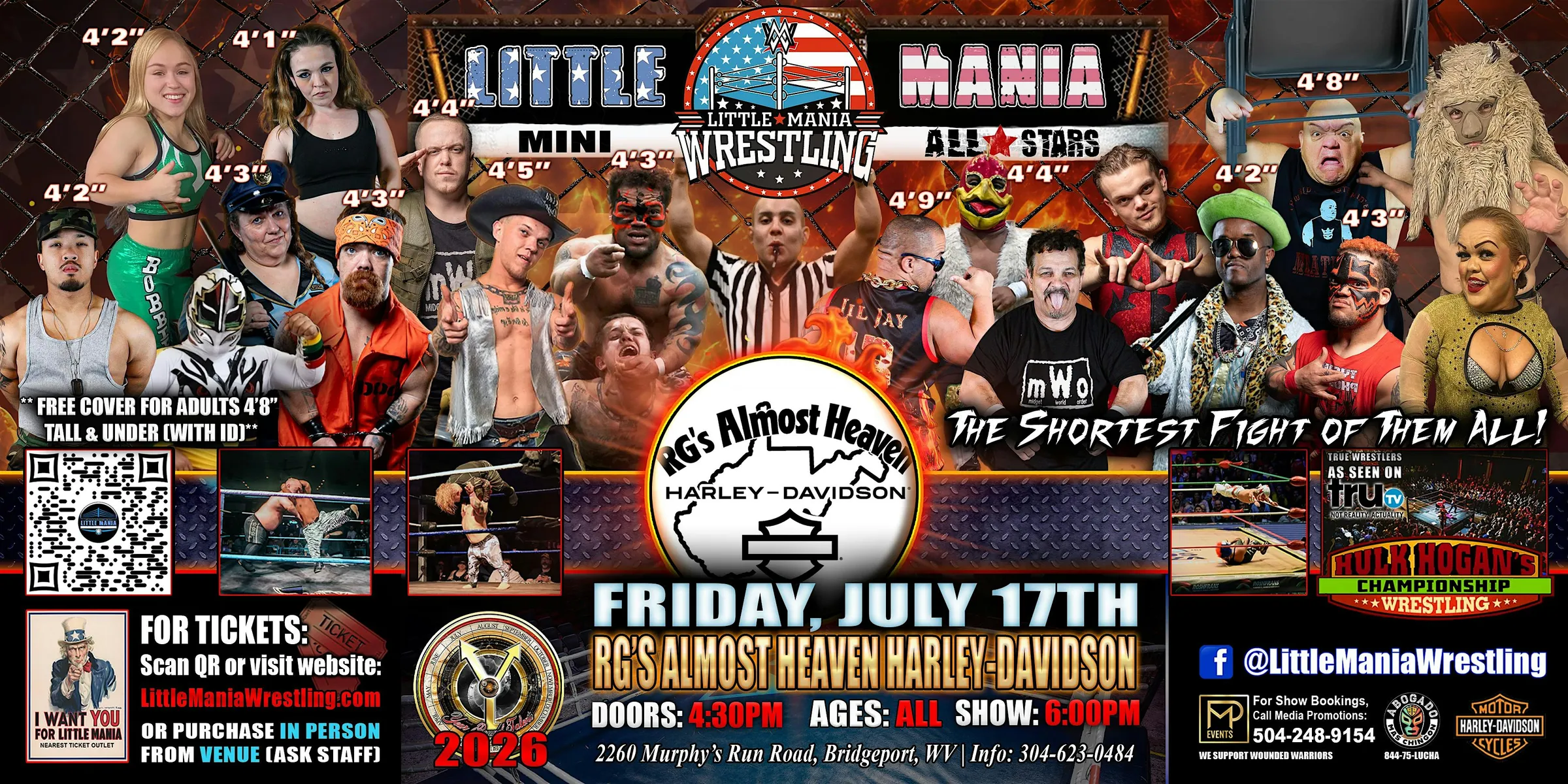 Bridgeport, WV - Little Mania Mini Wrestling @ RG's Almost Heaven