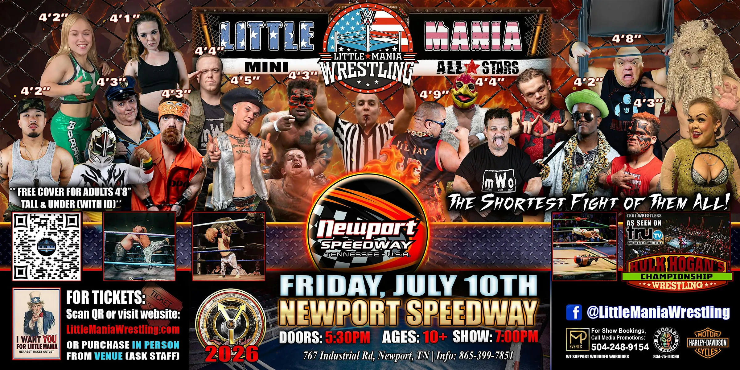 Newport, TN - Little Mania Mini Wrestling @ Newport Speedway