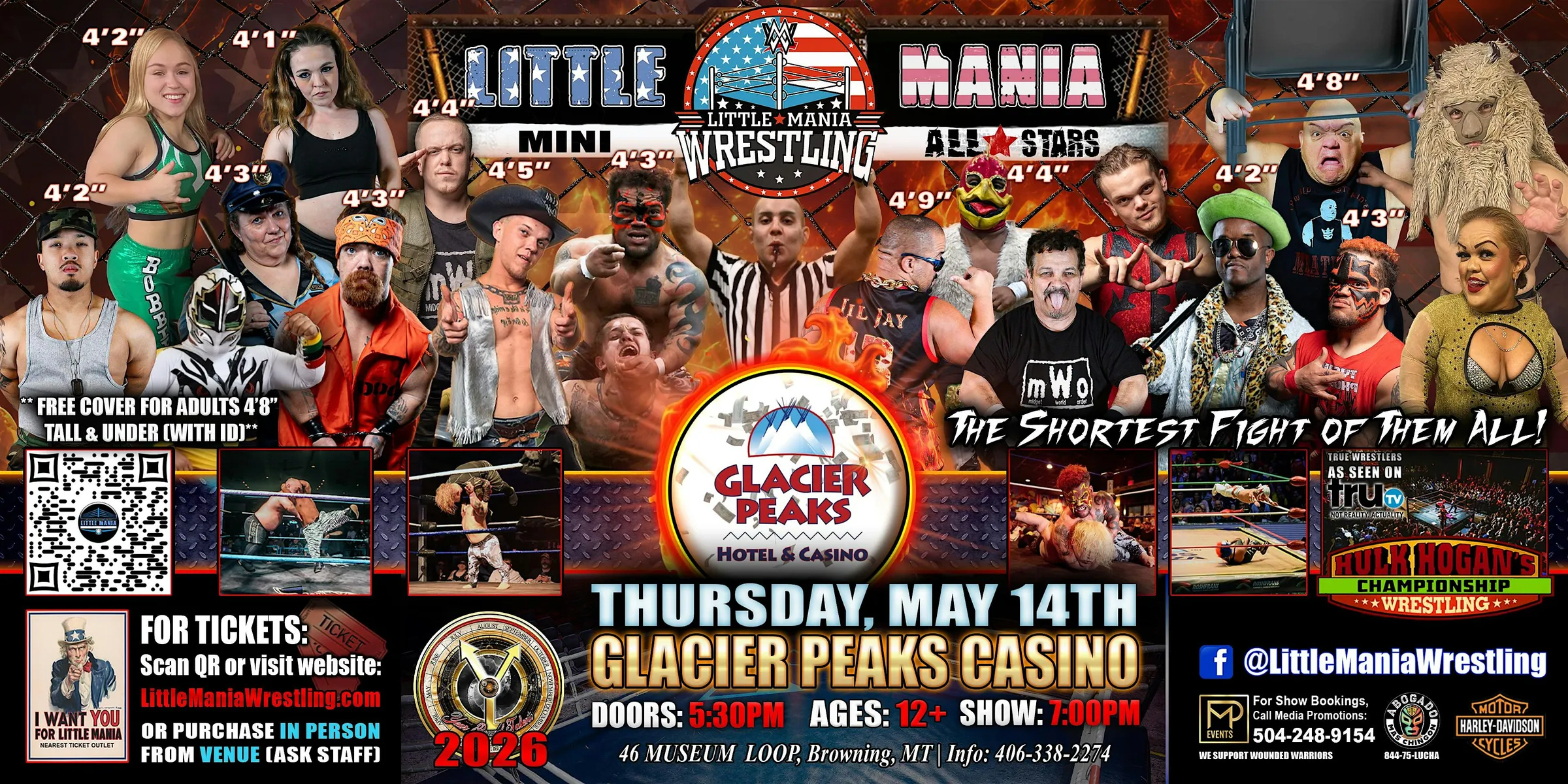Browning, MT - Little Mania Mini Wrestling @ Glacier Peaks Casino