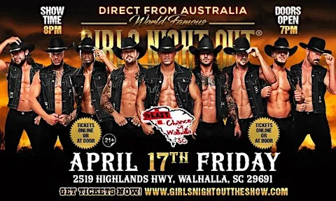 AUSTRALIA'S Girls Night Out the Show® TAKEOVER IN WALHALLA, SC, USA!!!