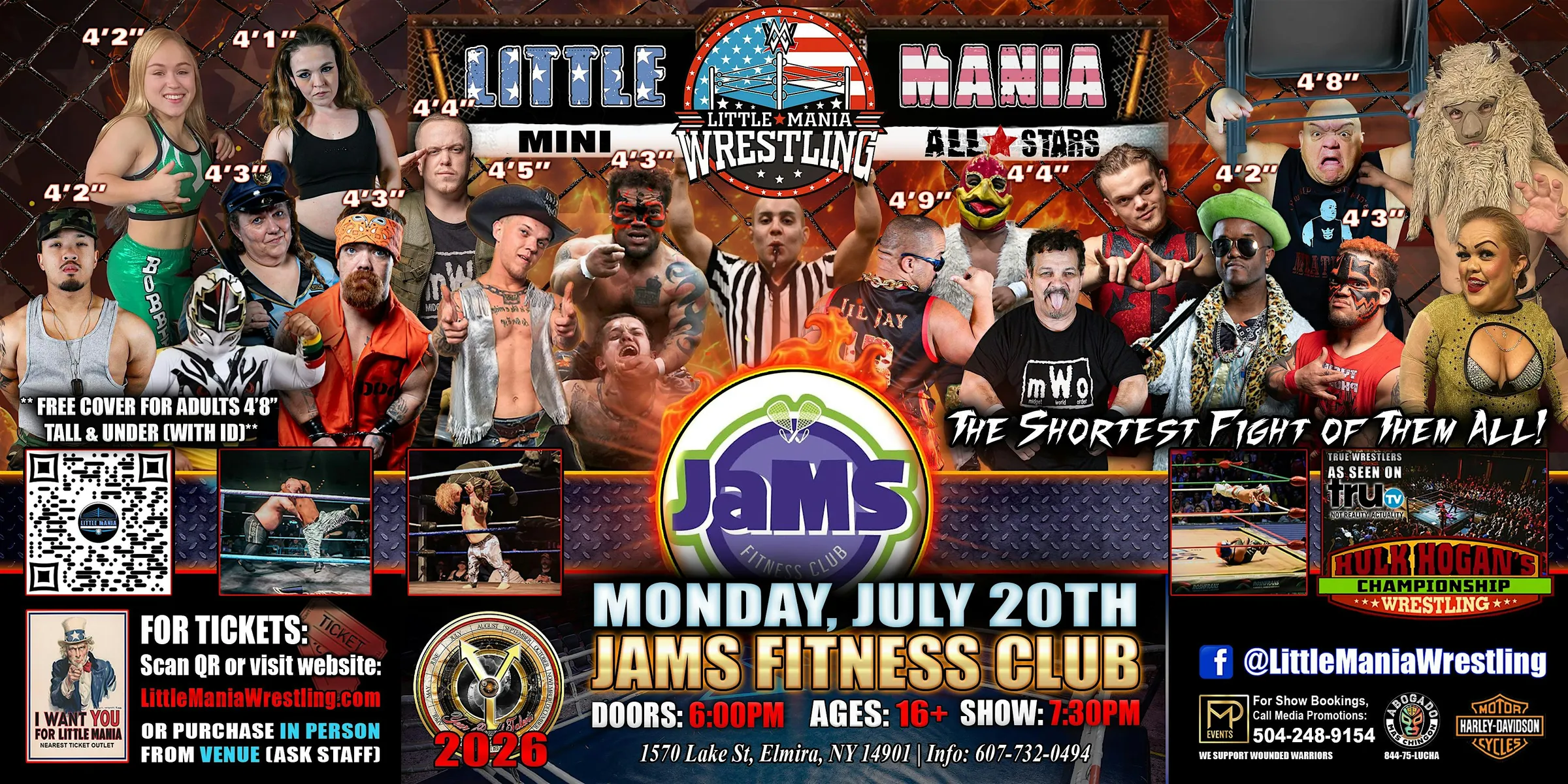 Elmira, NY - Little Mania Mini Wrestling @ Jams Fitness Club