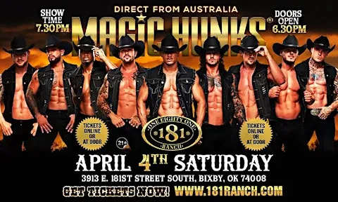MAGIC HUNKS® AUSTRALIAN TAKEOVER IN BIXBY, OK, USA!!