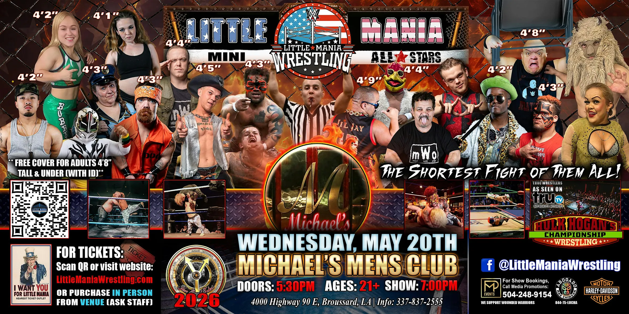 Broussard, LA - Little Mania Mini Wrestling @ Michael's Mens Club