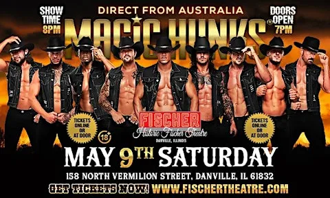 MAGIC HUNKS® AUSTRALIAN TAKEOVER IN DANVILLE, IL, USA!!