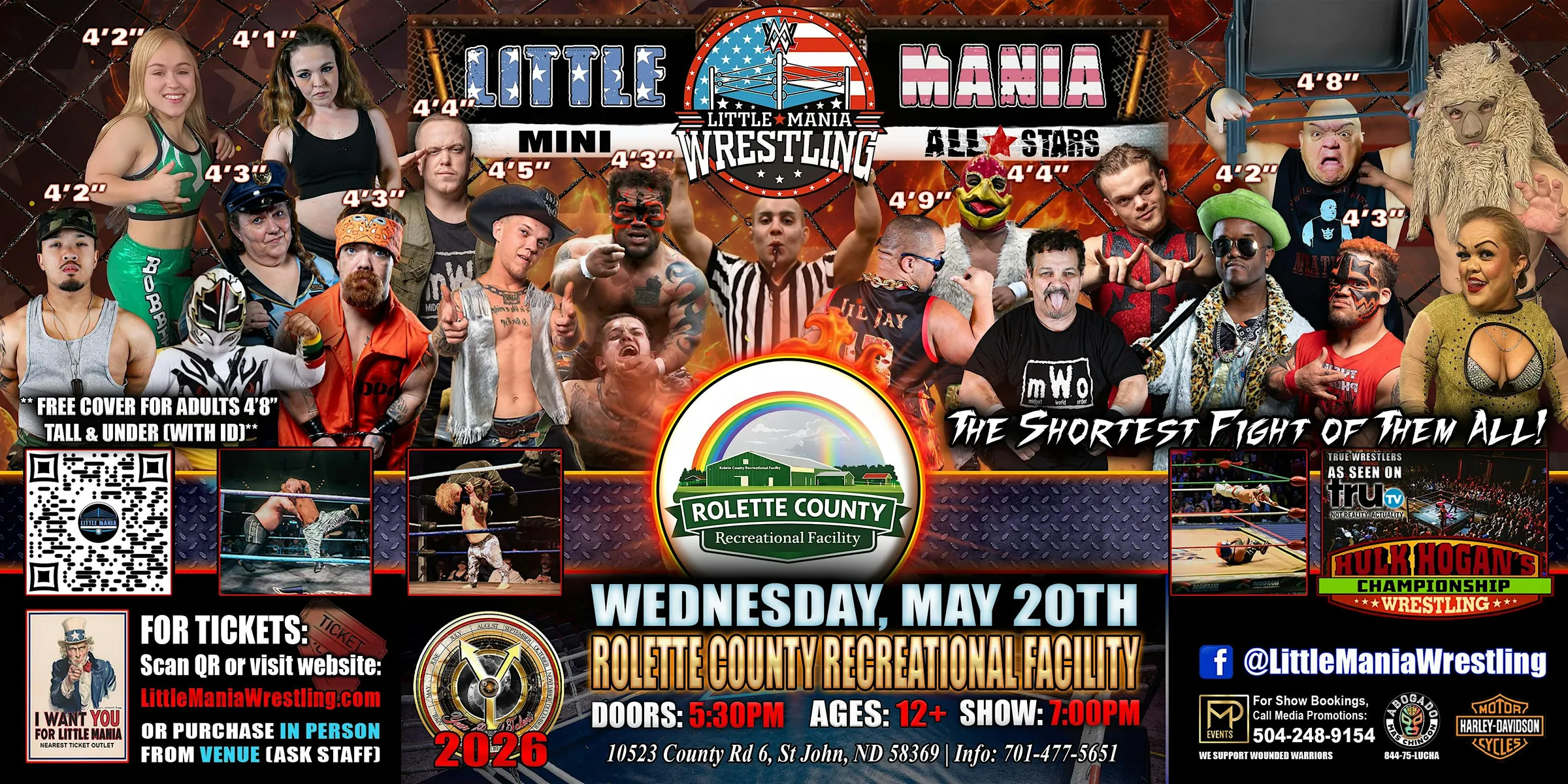 Saint John, ND - Little Mania Mini Wrestling @ Rolette County Rec Facility