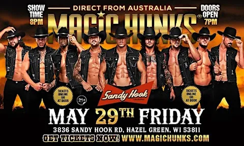 MAGIC HUNKS® AUSTRALIAN TAKEOVER IN HAZEL GREEN, WI, USA!!