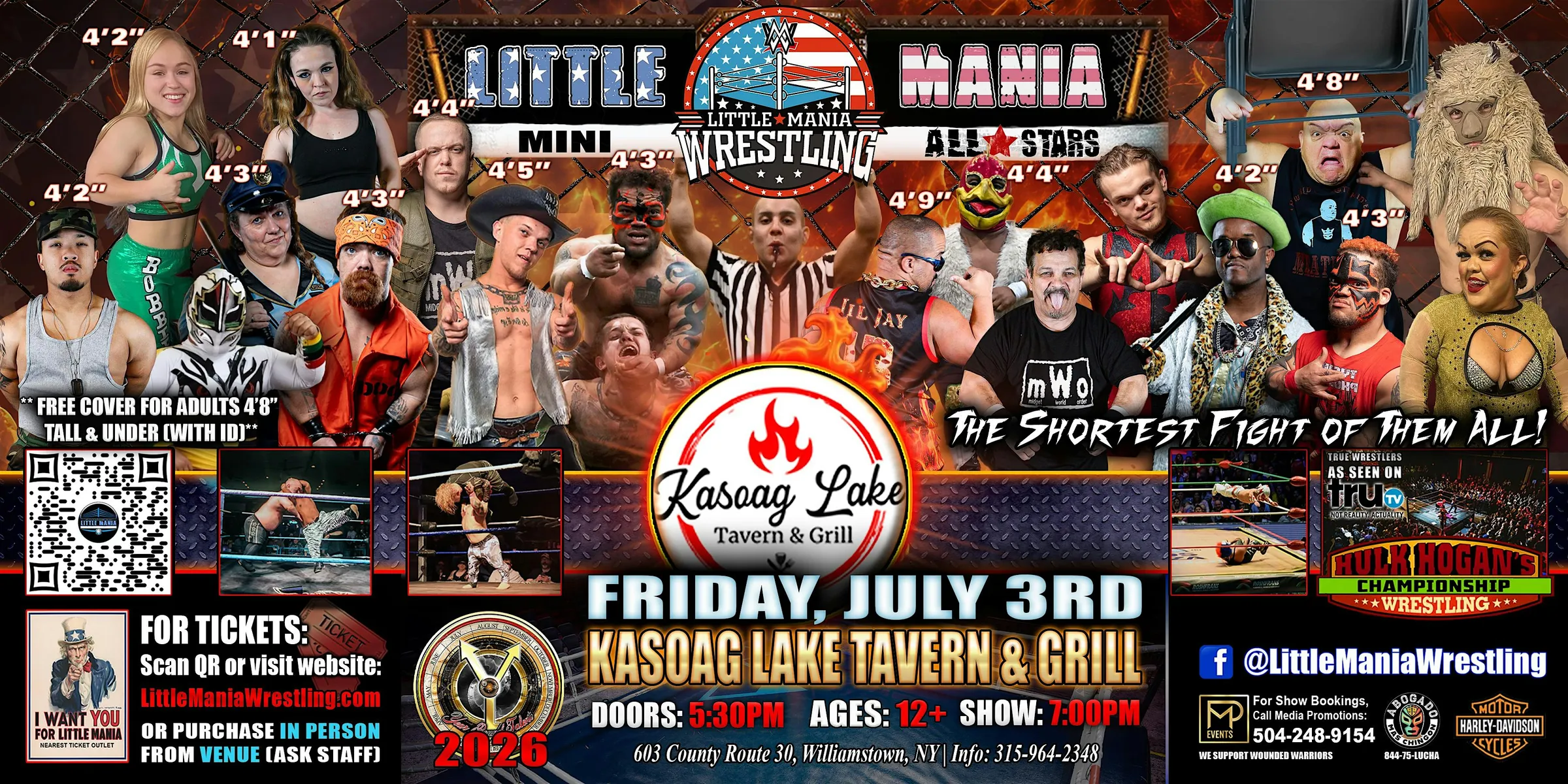 Williamstown, NY - Little Mania Mini Wrestling @ Kasoag Lake Tavern
