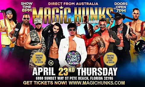 MAGIC HUNKS AUSTRALIA TAKEOVER ST PETE BEACH, FL USA!!!